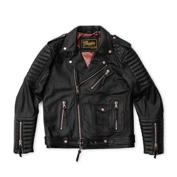 MASTER SUPPLY COMPANY Other - MASTER SUPPY CO. BLACK LEATHER MOTORCYCLE JACKET - BELVEDERE XS